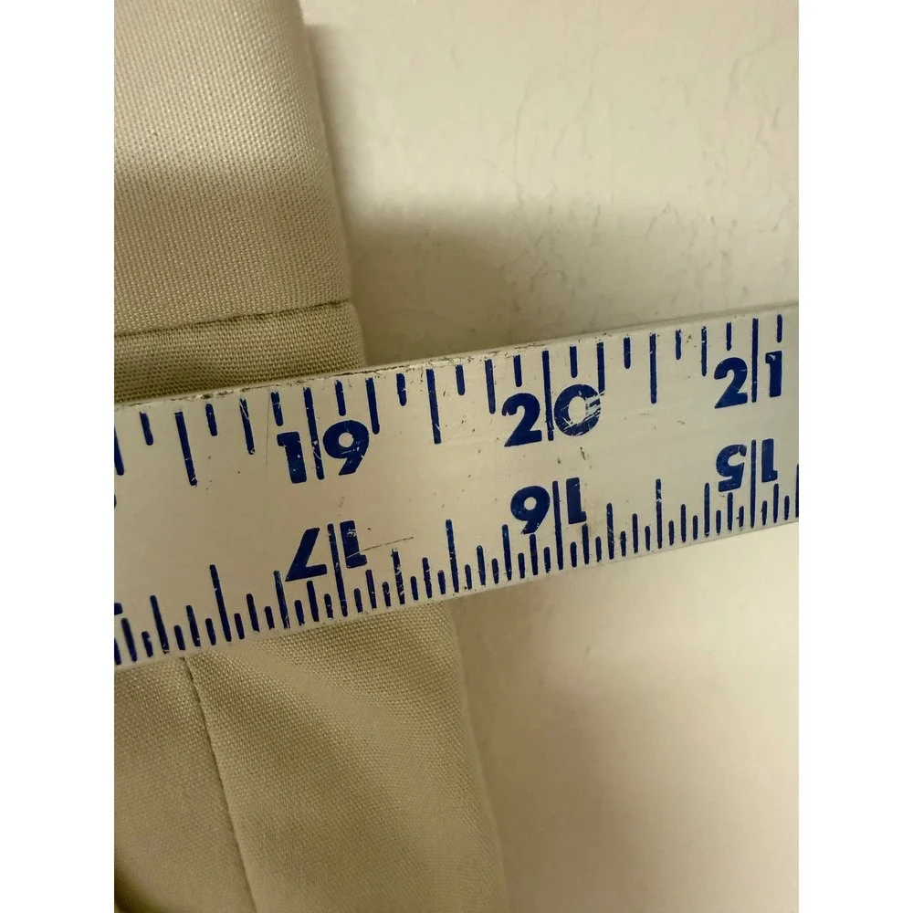 Brooks Brothers 346 Stretch Khaki Dress Pants Mens 34x31 Pleated‎ Flat Front